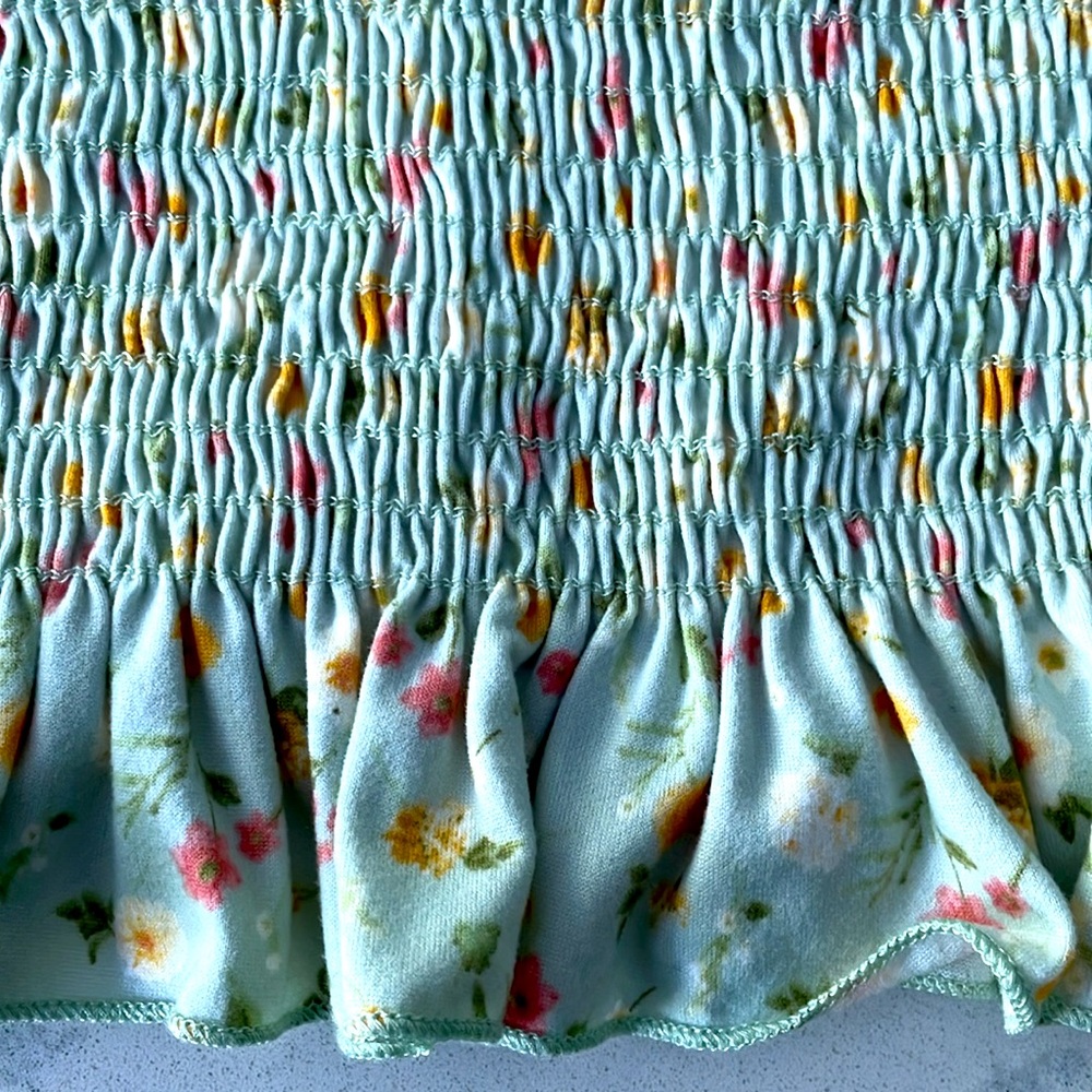 Forever 21 Smocked Printed Tube Top - Picture 8 of 9